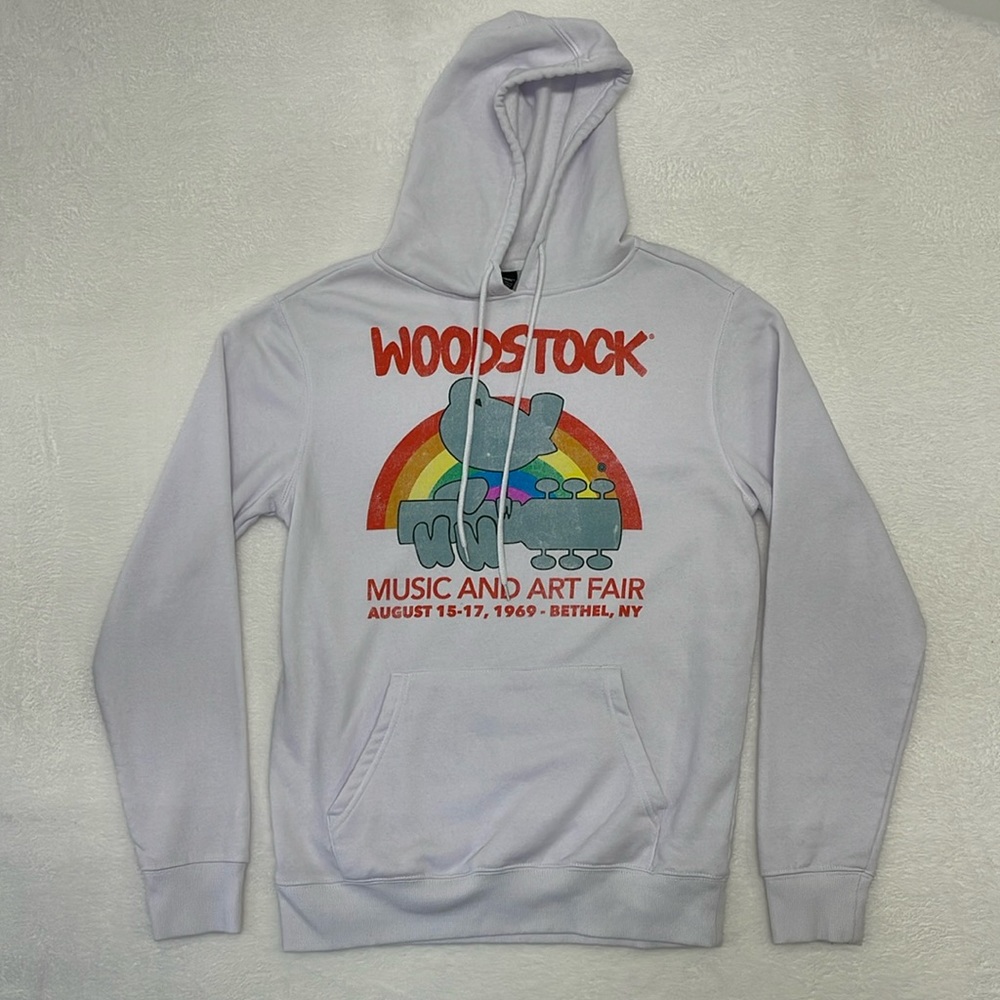 Woodstock Music And Art Fair Graphic Pullover Hoodie sz Small